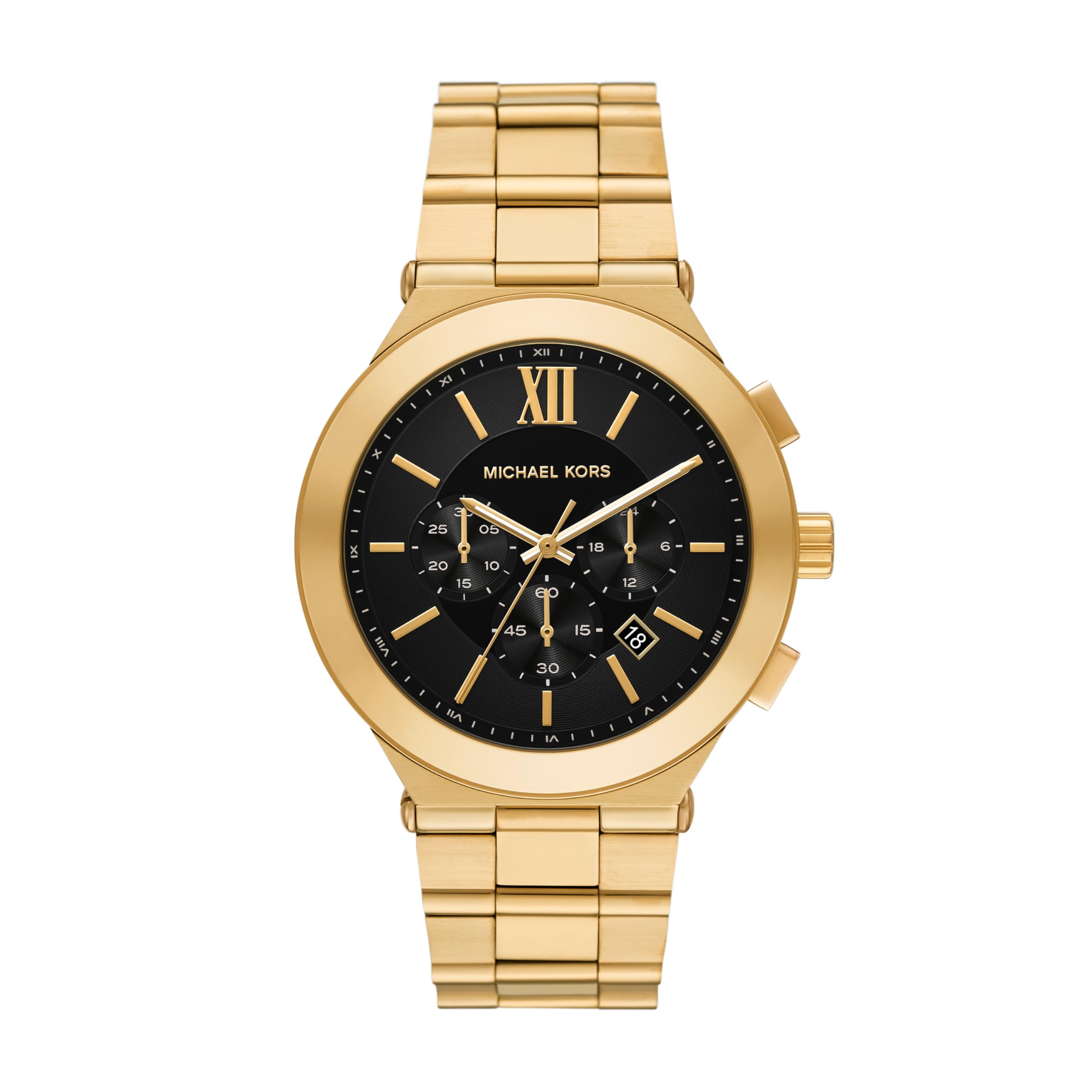 Michael Kors Men's Billie Chronograph Gold-Tone Stainless Steel Bracelet Watch (Model: MK9220)