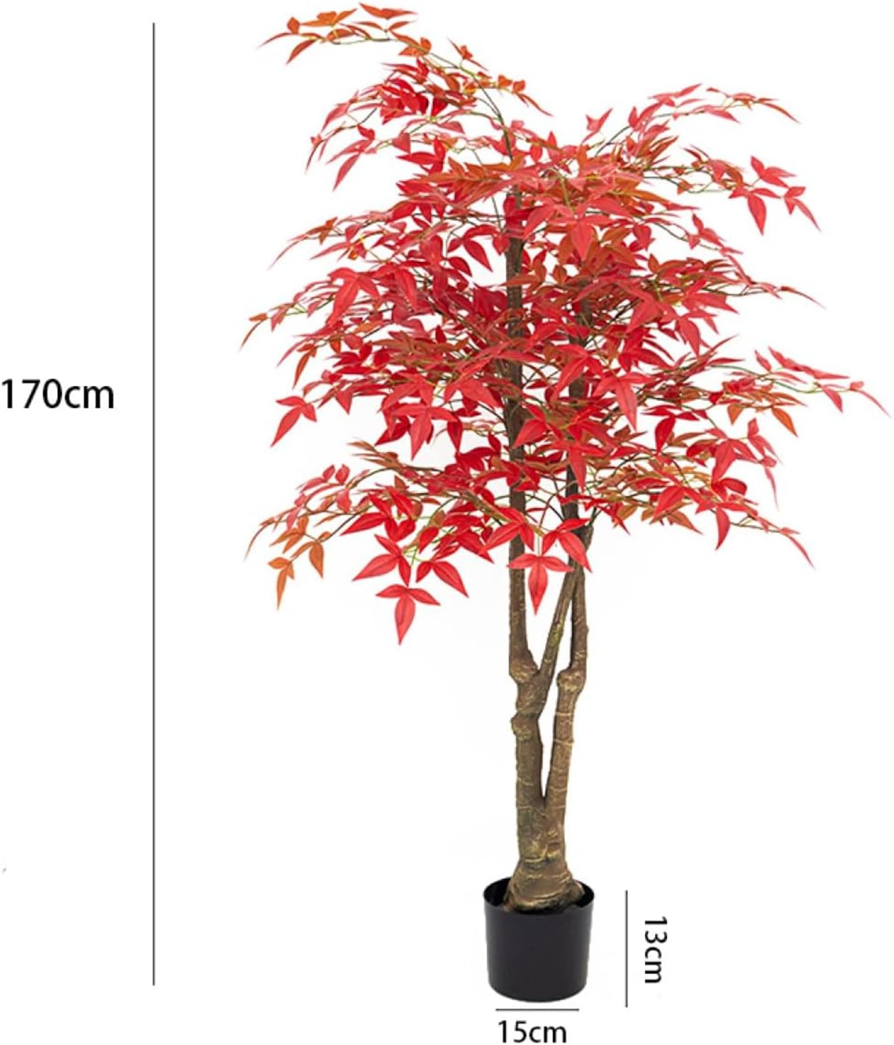 ☆日本製フェイクグリーン/観葉植物 【52cm ツインソフトローズ】 楽天