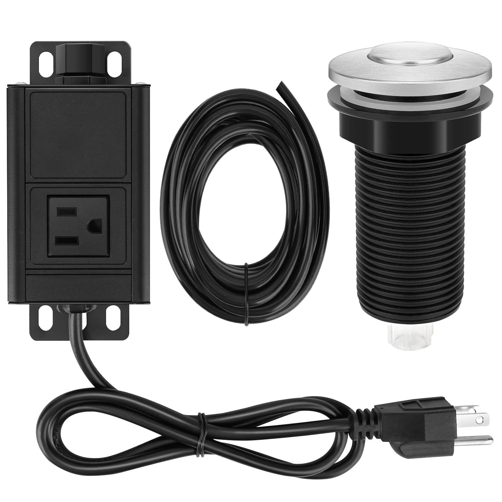 Buy ROMECH Garbage Disposal Air Switch Kit, Sink Top Air Push Button for Waste Disposer, Safe