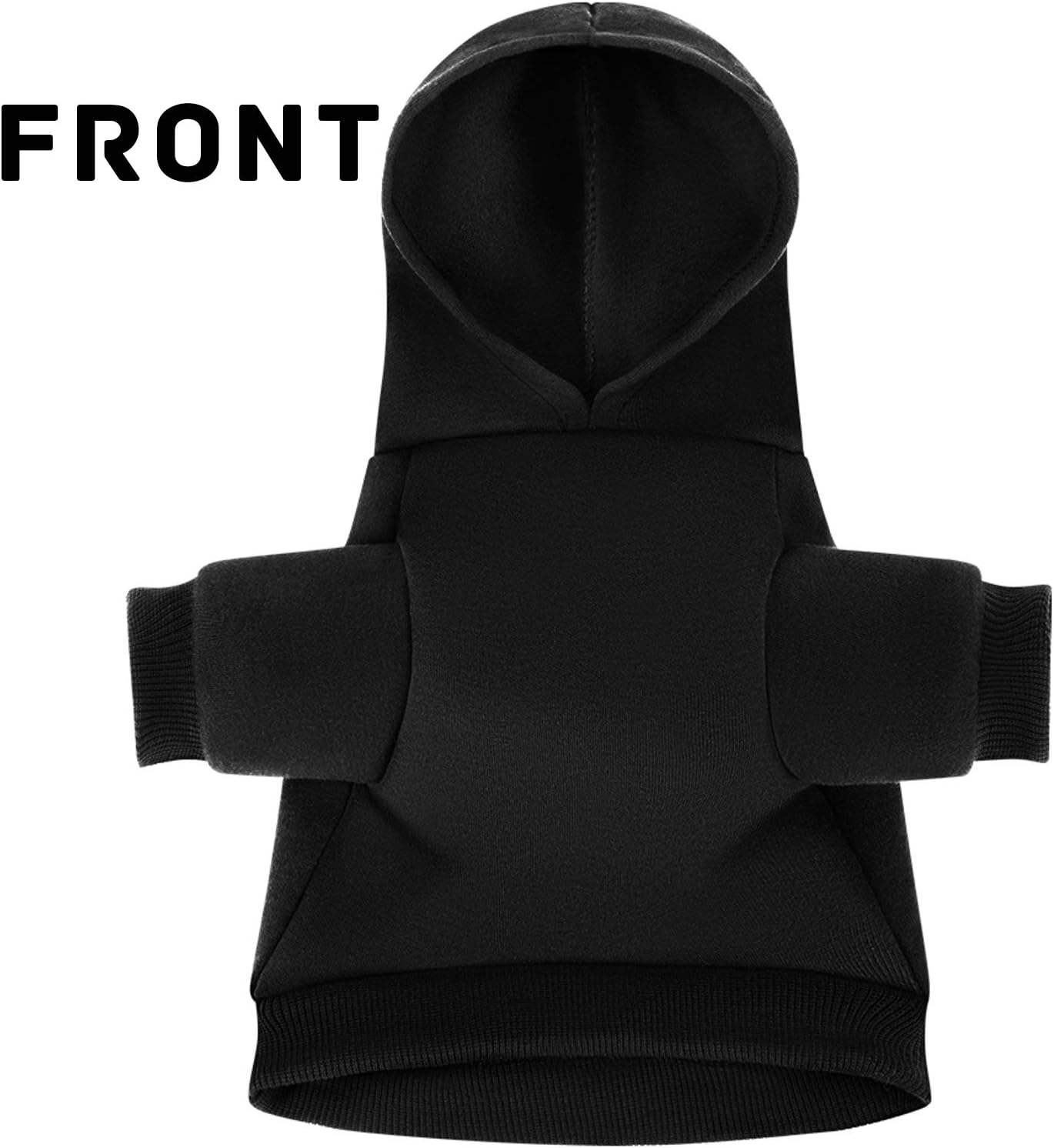 Personalized Dog Hoodie, Custom Puppy Kitten Clothes with Photo & Text, Soft Sweater Pup Dogs Shirt with Hat : Pet Supplies