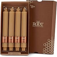Vista 26 de Root Candles Velas de cena sin perfume Smooth Collenette de 7 pulgadas, caja de 4, Butterscotch