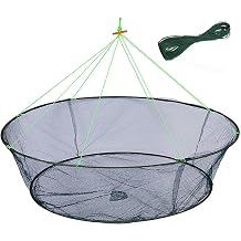 Foldable Fishing Net Trap | for Bait Minnow Shrimp Crayfish Fish Crawdad Lobsters Cast Net Collapsible