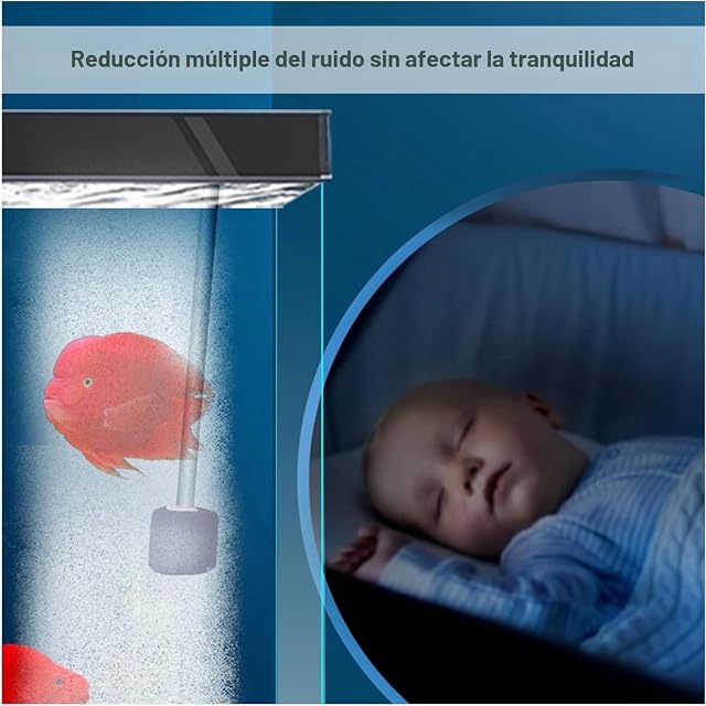 Foto 4 de 5 de Bomba de aire para acuario, mini bomba de oxígeno USB, silenciosa, ahorro de energía, burbuja de oxígeno