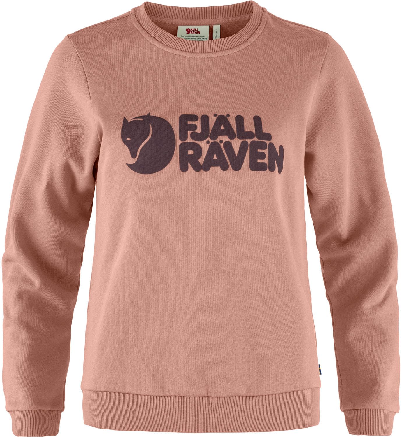 Fjällräven Logo Sweater Women's Sweatshirt - Soft Fleece, Classic Crewneck, Organic Cotton Blend - Hiking, Travel