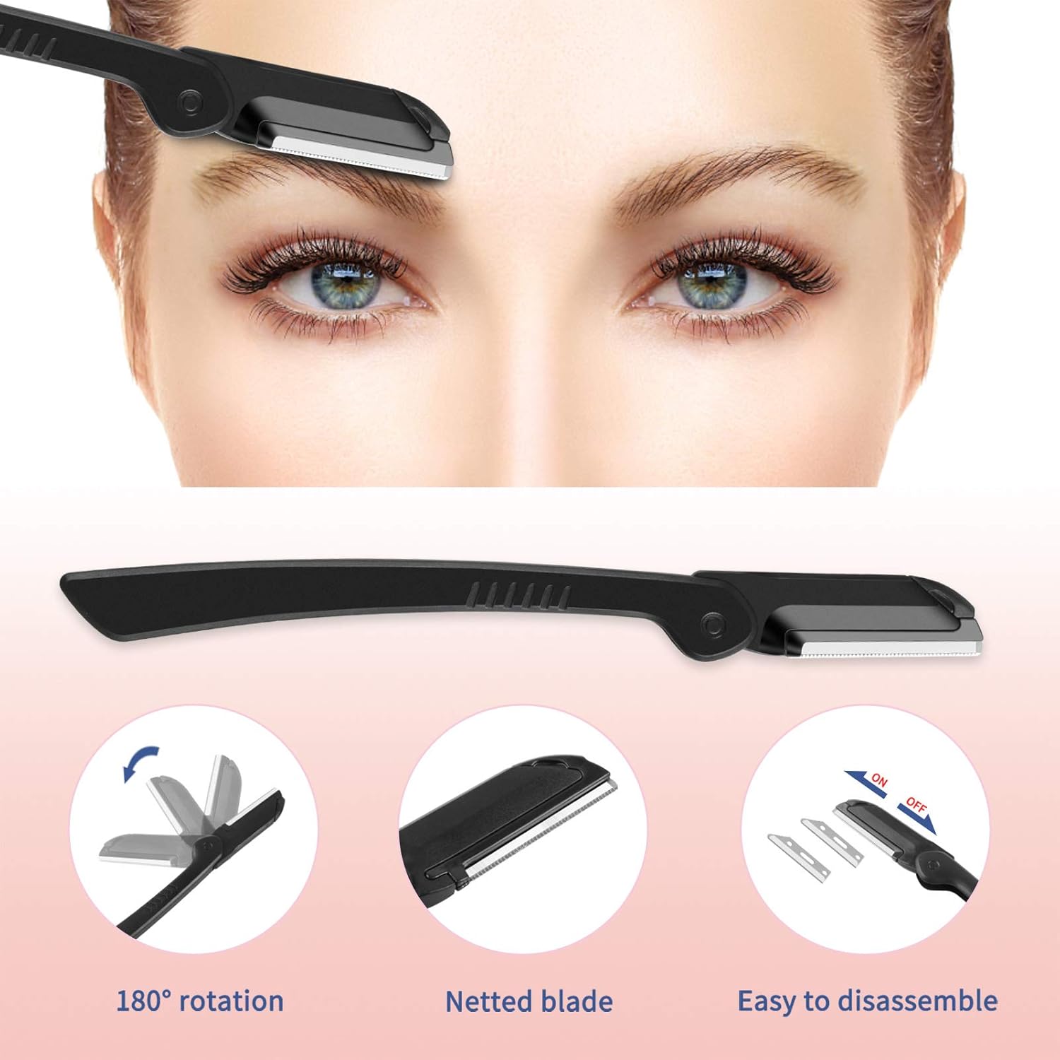 Stainless Steel Eyebrow Kit, 4 in 1 Eyebrow Grooming Set for Women Men, Eyebrow Scissors, Eyebrow Brush, Tweezers, Eyebrow Razor, Eyebrow Trim Tool Set : Beauty & Personal Care