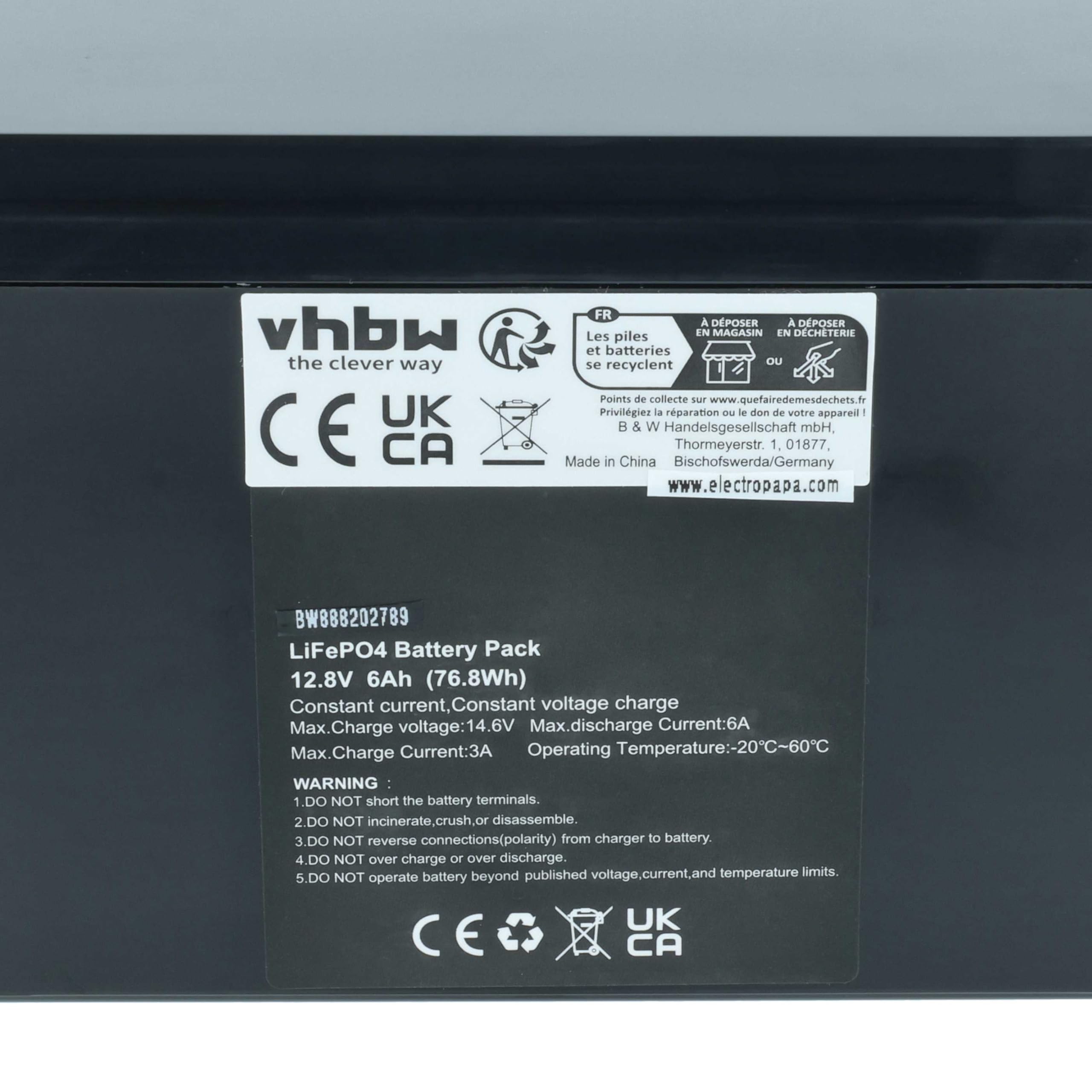 vhbw 2X Batterie de Bord pour Caravane