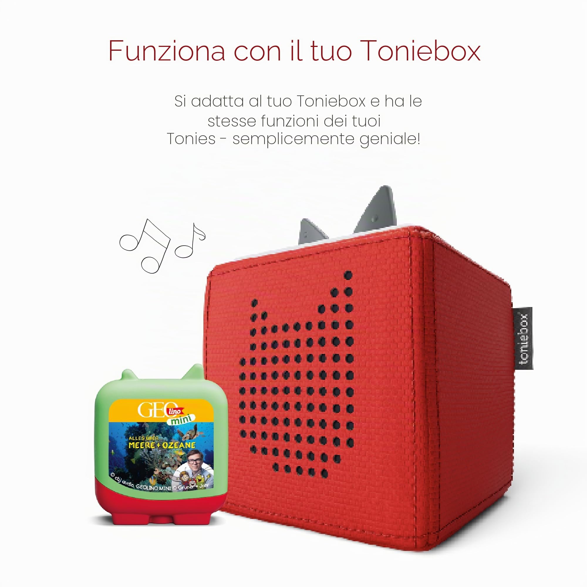 tonies Clever 4er Set GEOlino MINI für Deine Toniebox, Wissens-Hörspiel für Kinder ab 5 Jahren, Spielzeit je ca. 47 Minuten