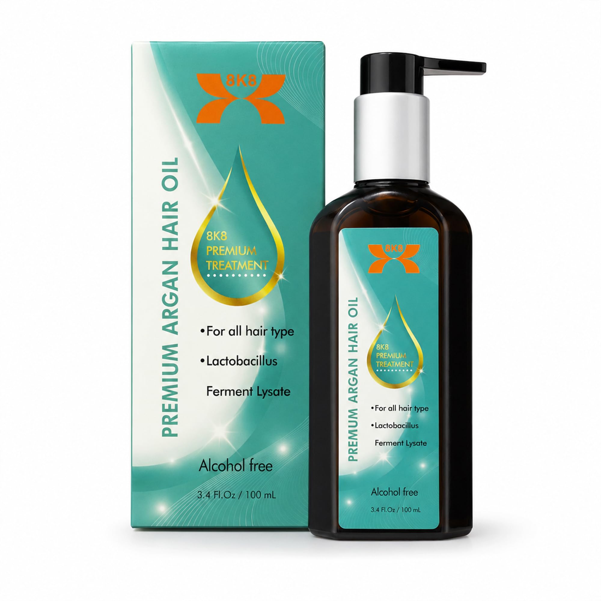 Morroccan Hair Oil for Frizz Control, Dry Hair, Coarse Wavy Hair Care-3.4oz