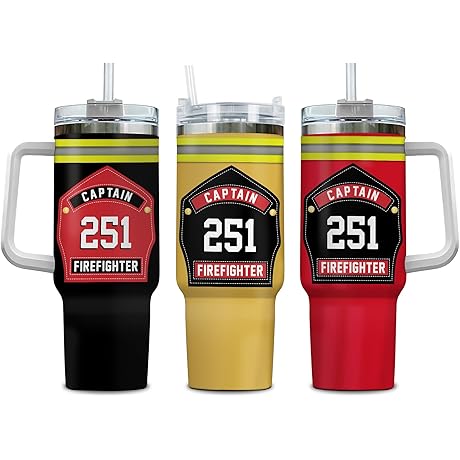 Personalized Firefighter Gifts Not Departed, Firefighter Gifts for Men 40oz Tumbler