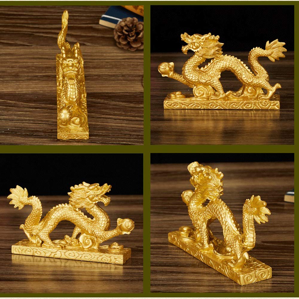 Amazon.co.jp: 龍の置物 風水 置物 5本爪 龍 ドラゴン