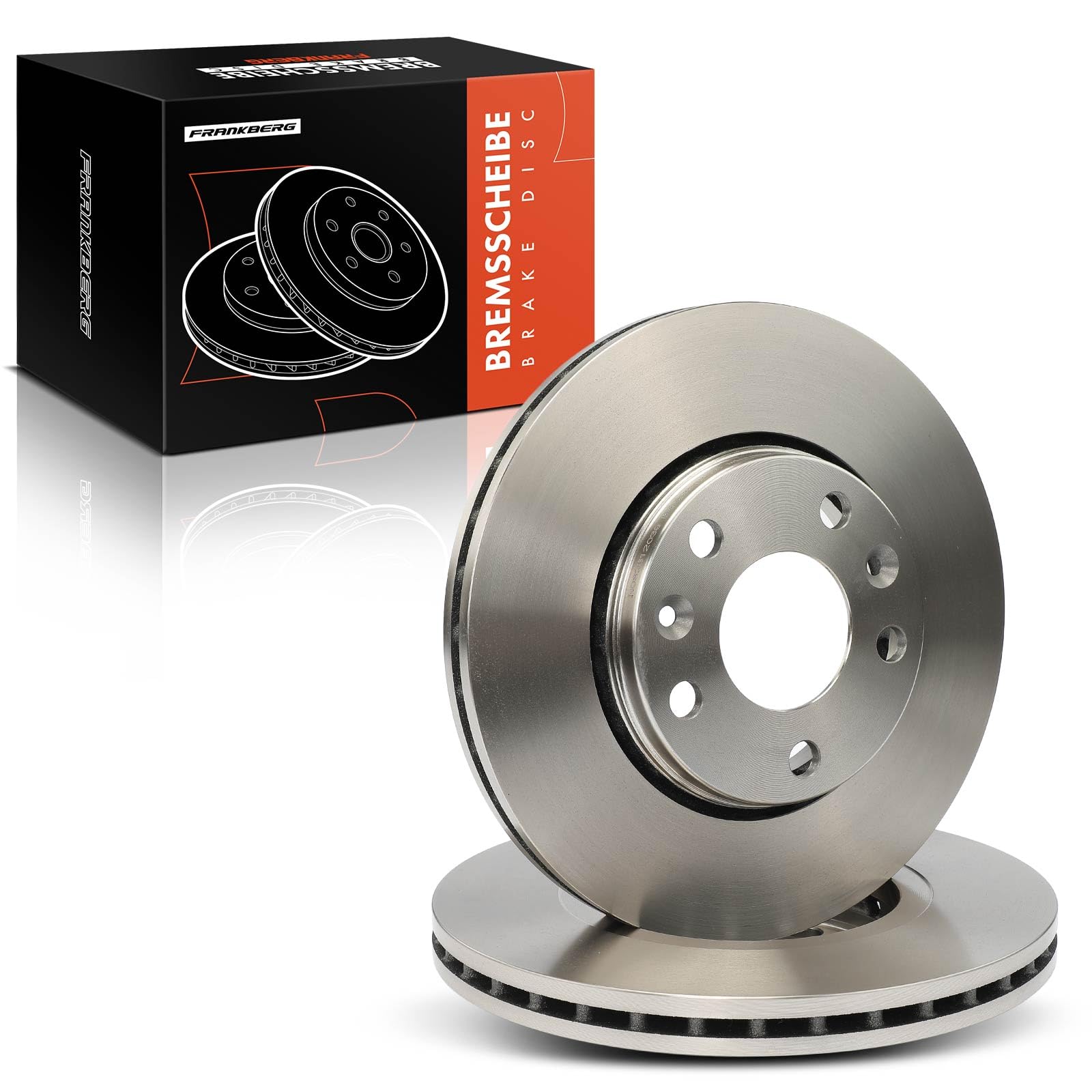 Frankberg Set di dischi freno incl. 2x Dischi Freno Anteriore Ventilato Diametro280mm Compatibile con Zoe BFM Duster HM Duster HS Megan.e III Grandtour KZ0/1 Replace# 402064151R