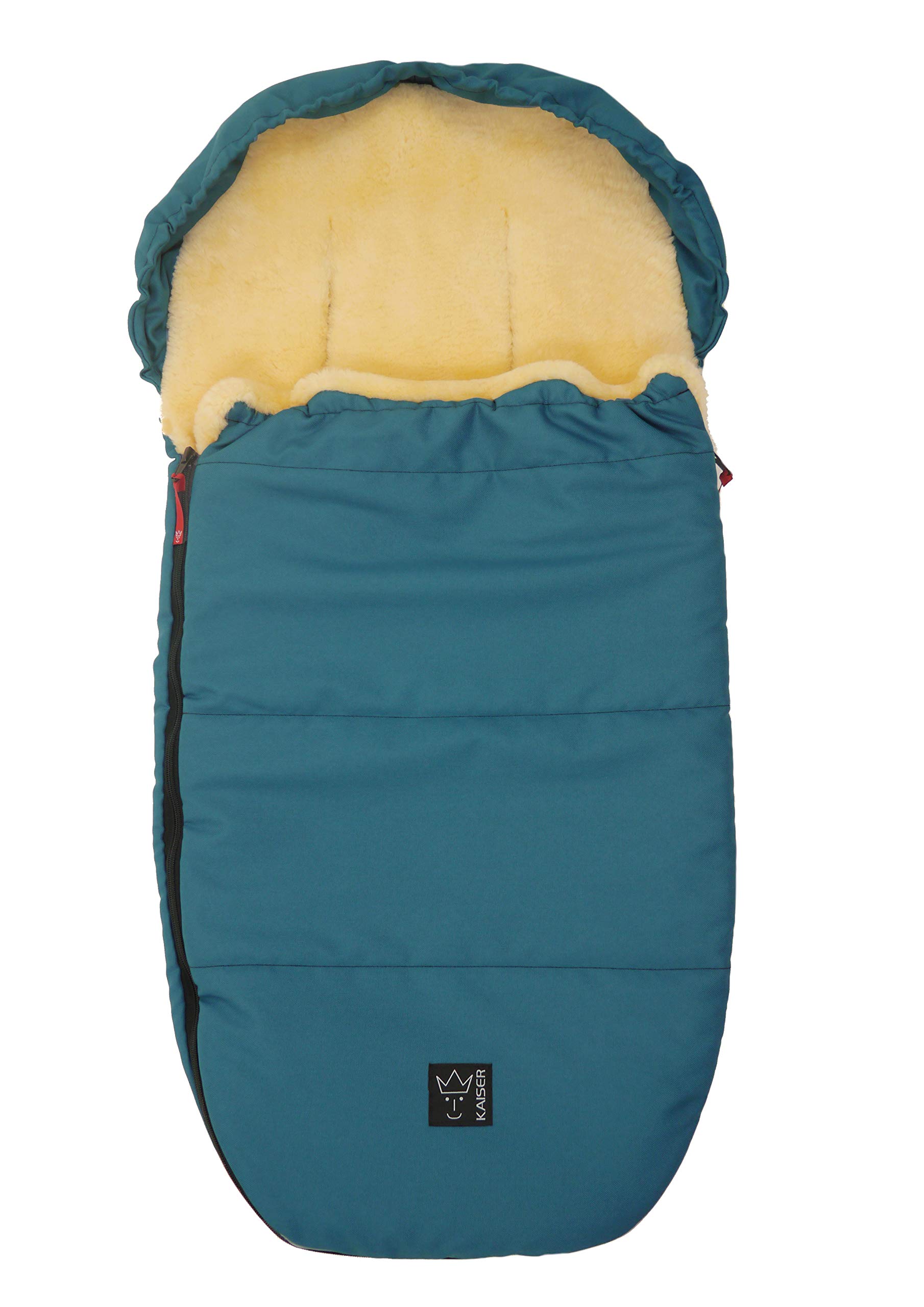 Kaiser 6720556 Lenny - Saco para los pies (piel de cordero), color azul