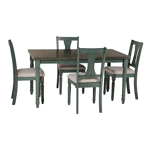 Powell Company Powell Willow 5pc Teal Dining Set