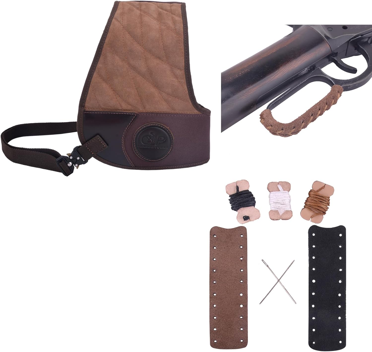 Tas Trost Lefty Hand Recoil Shields Shooting Recoil Vest with 3.5inch Leather Lever Wrap