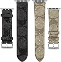 Compatible with Apple Watch Ultra Band 38mm 40mm 41mm 42mm 44mm 45mm 46mm 49mm Series 10/9/8/7/6/5/4/3/2/1iwatch bands,Luxury Monogram Retro Soft Strap Replacement Sport band for Women Men