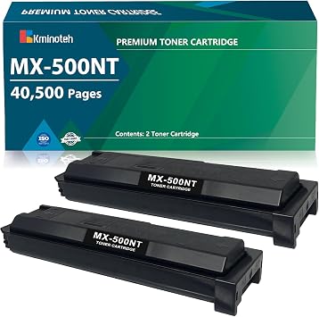 MX-500NT Toner Replacement for Sharp MX-500NT Black Toner Cartridge Compatible for Sharp MX-M283N MX-M363N MX-M363U MX-M453N MX-M453U MX-M503N MX-M503U Printers 2PACK, 40500 Pages