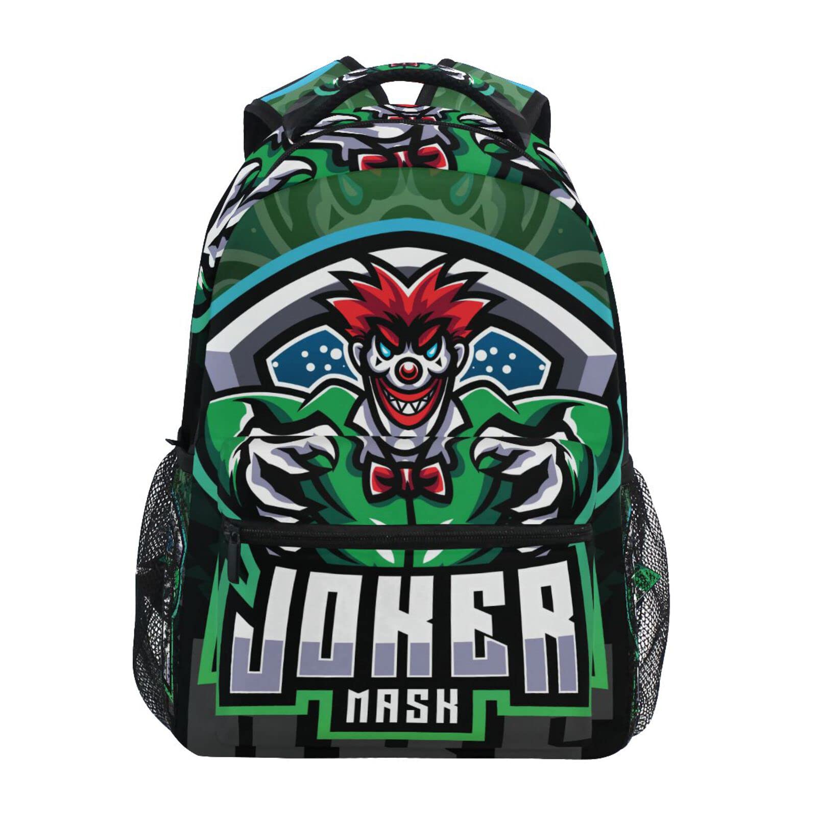 KAAVIYONask Joker Athletic Joker Bookbag School Student Backpack for Travel Teen Girls Boys Kid