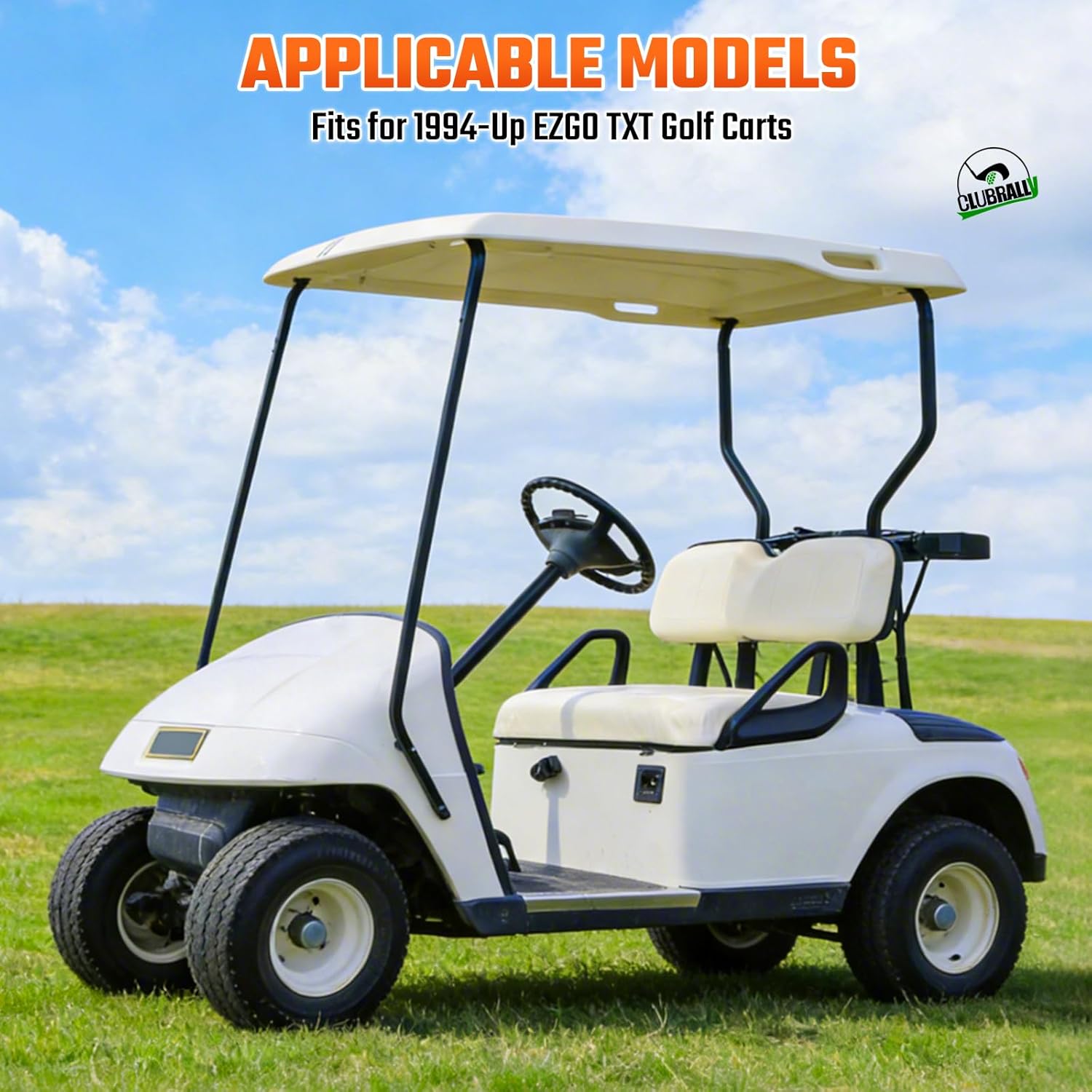 Golf Cart Bag Holder Bracket, Golf Cart Bag Strap Rack Assembly for 1994-Up EZGO TXT Gas & Electric Golf Cart, OEM# 71851-G01