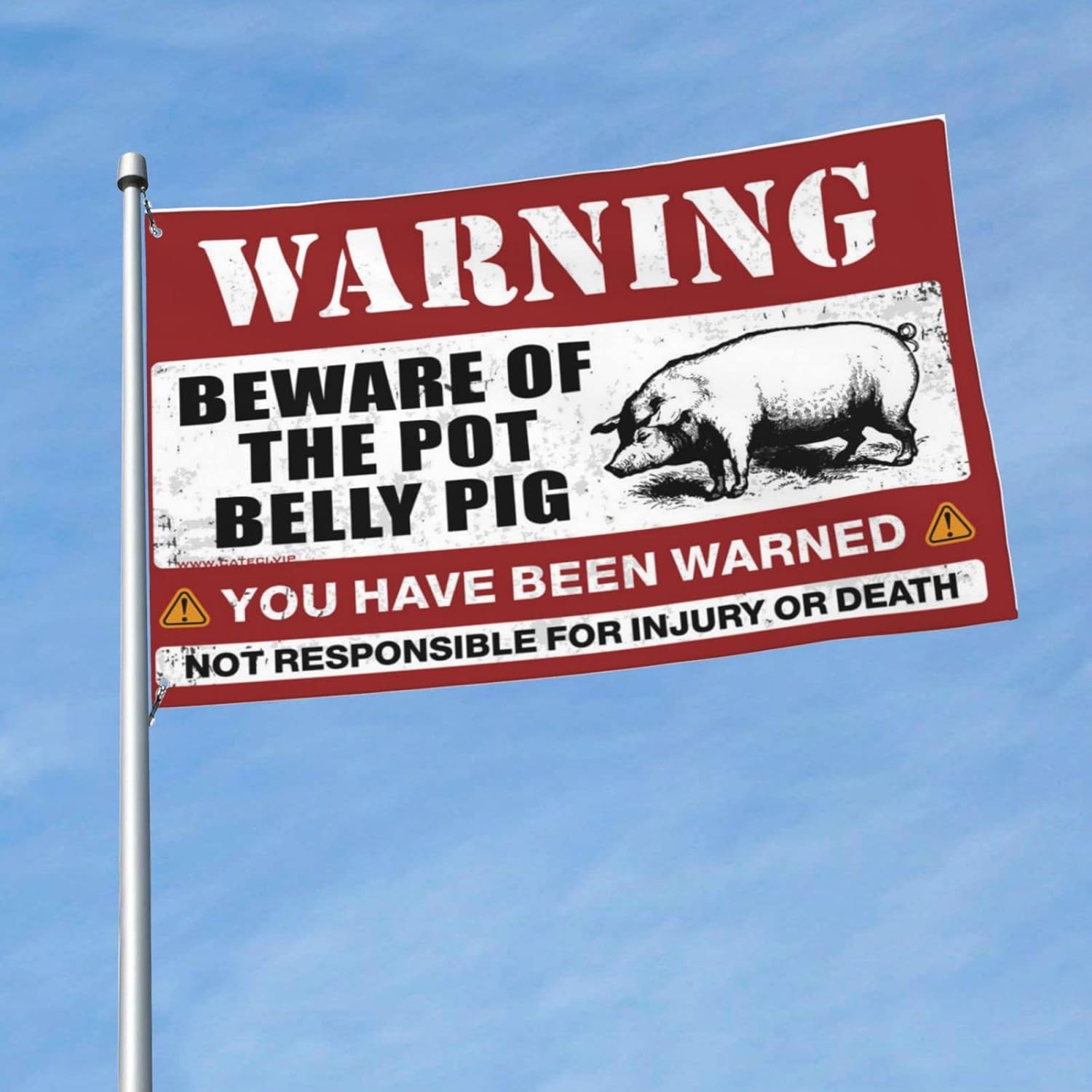 Girl Flags For Bedroom Beware Of Pot Belly Pig Flag Retro Decor Dorm Wall Decor For College Girls (Size : 152X244CM)