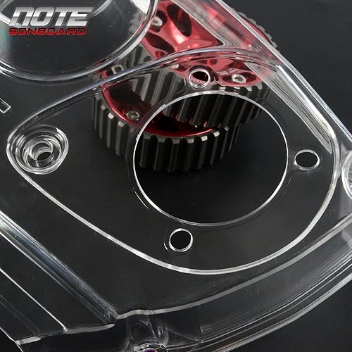 Miniatura 6 de PIT66 Polea transparente de la cubierta de la correa dentada del engranaje de la leva compatible con Nissan Skyline R32 R33 GTS RB25DET