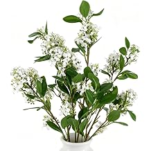 Artificial White Lilac Flower Stems Vase Home Decor White 3PCS