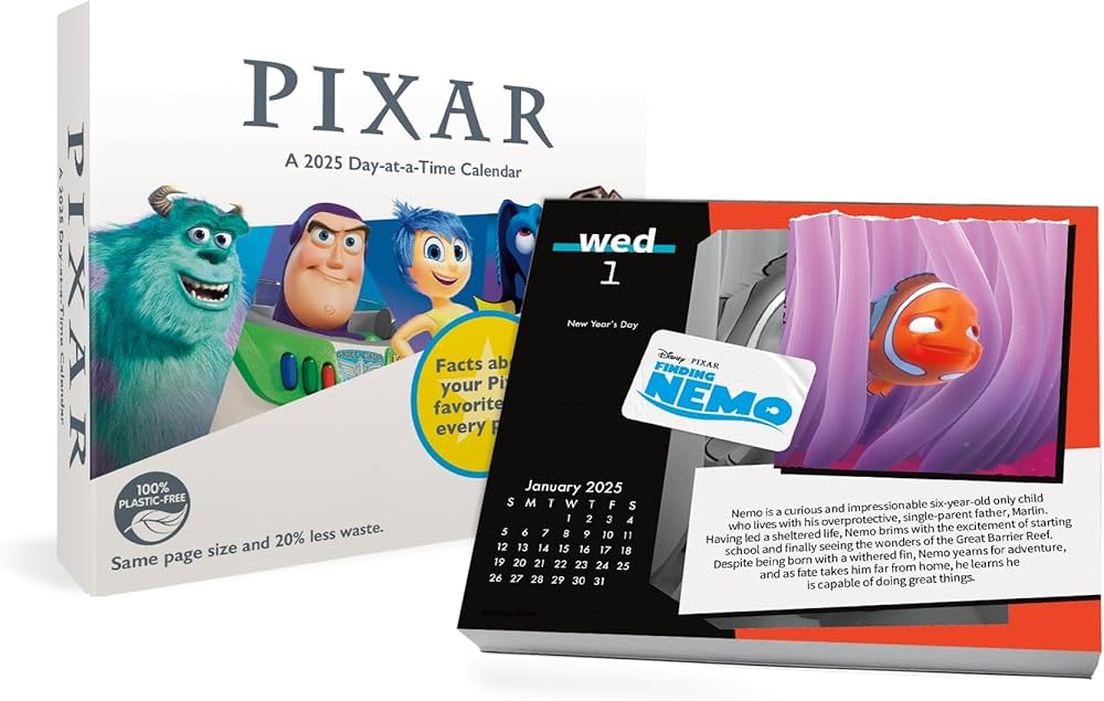 Amazon | 2025 Disney Pixar Day at-a-Time ボックスカレンダー | 輸入