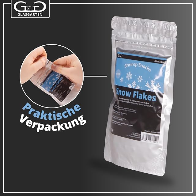 Foto 3 de 8 de GlasGarten Shrimp Snacks Snow Flakes - 30g