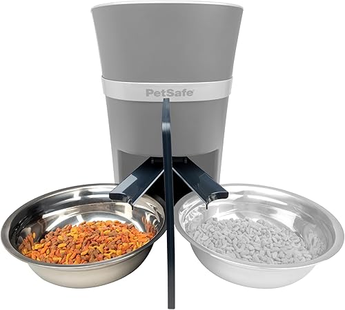 PetSafe Divisor de comidas de 2 mascotas con cuenco para perros