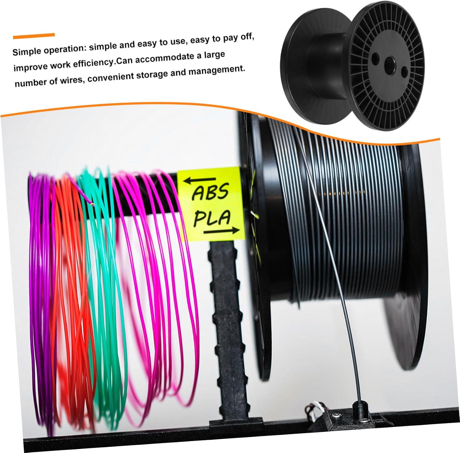 Electrical Cord Reel Organizer Lightweight Portable Storage for Copper Steel and Braided Wires Efficient and Versatile for Easy Transportation and Organization