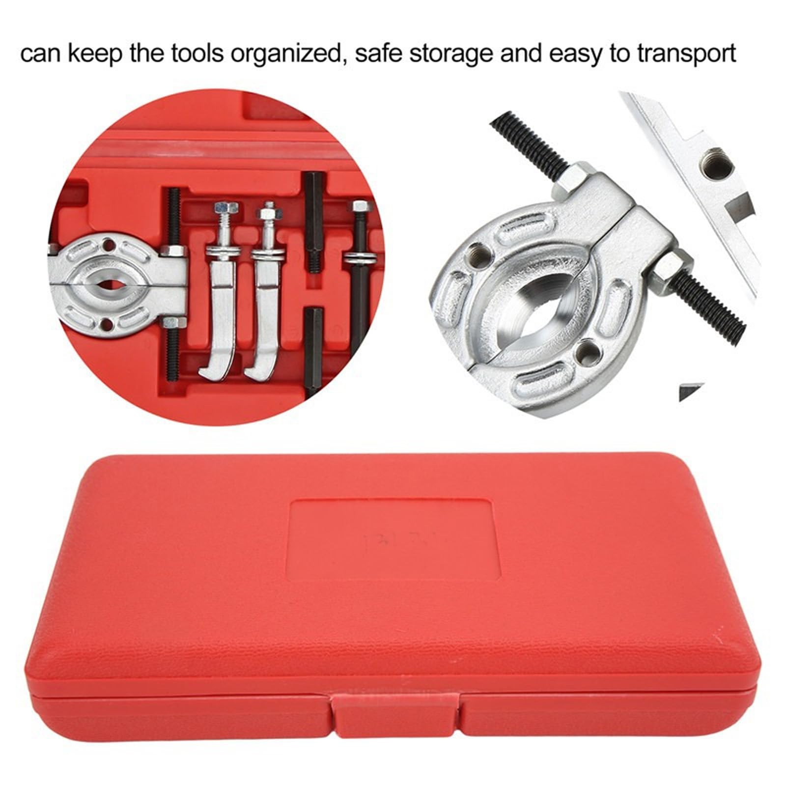 Heavy Duties - Set di 9 attrezzi in metallo, soluzione sicura per riparazioni domestiche, essenziale per officina, con organizer per riporre oggetti