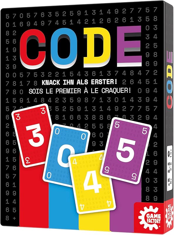 Game Factory Code Kártyajáték - Szórakoztató Társasjáték 2-8 Játékos Részére, 8 Éves Kortól, Családi és Baráti Összejövetelekre