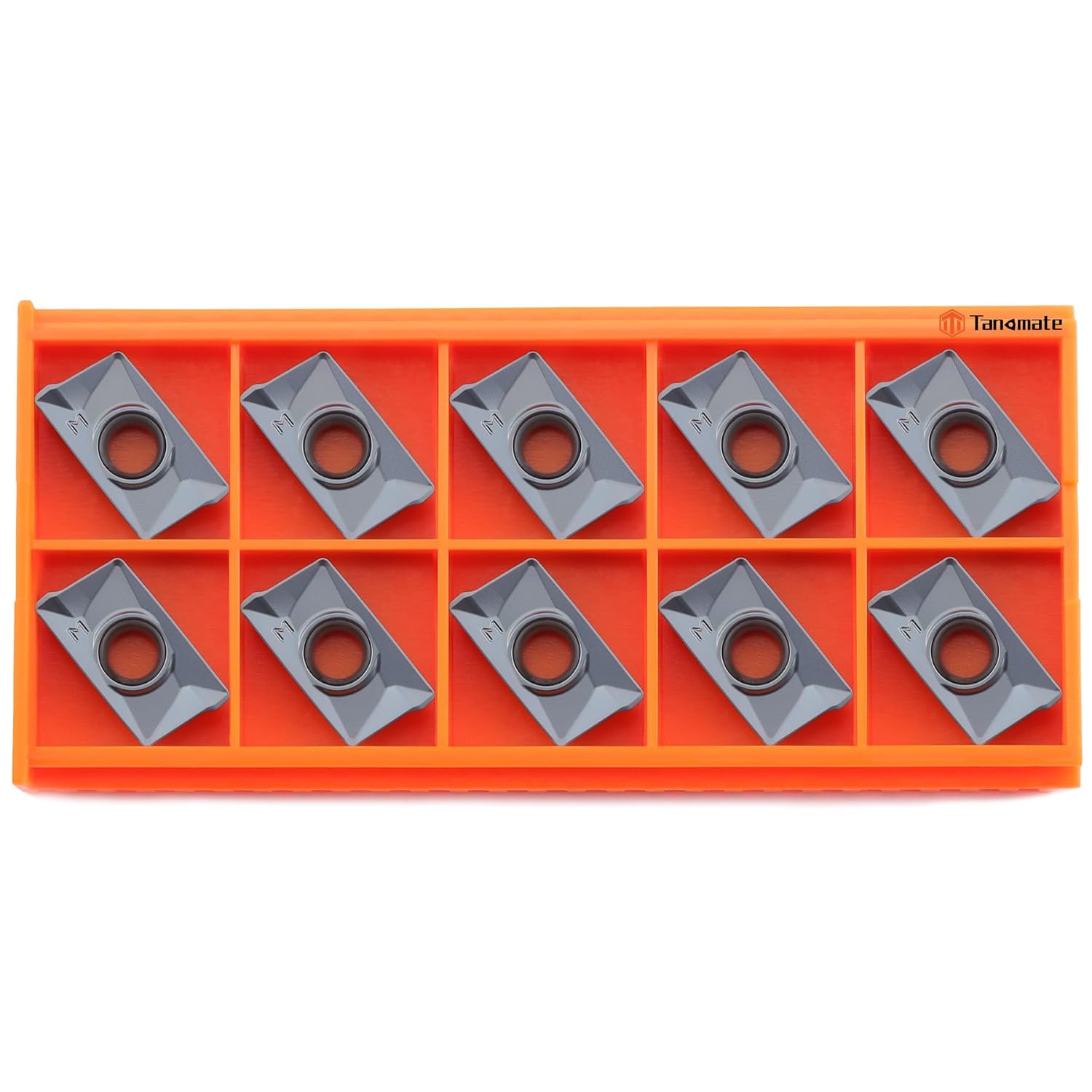 10Pcs R0.8 APKT1604 Indexable Milling Inserts APKT160408, CNC Carbide Inserts for Machining Steel and Stainless Steel