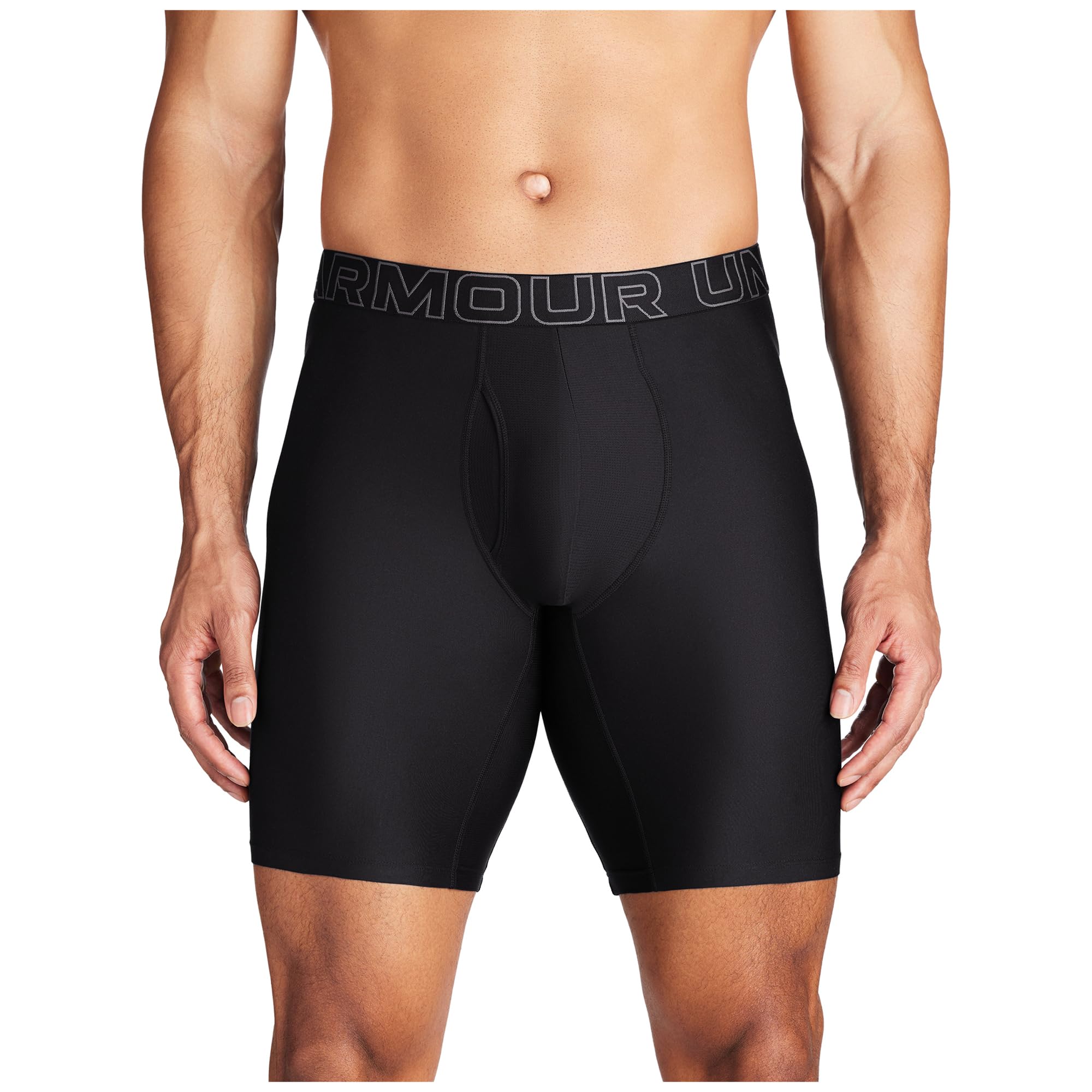 Under Armour Pack de 3 Bóxers Tech Performance para Hombre, Largo de Pierna de 23 cm – Transpirable, Absorbe la Humedad, Tacto Suave, Comodidad Todo el Día