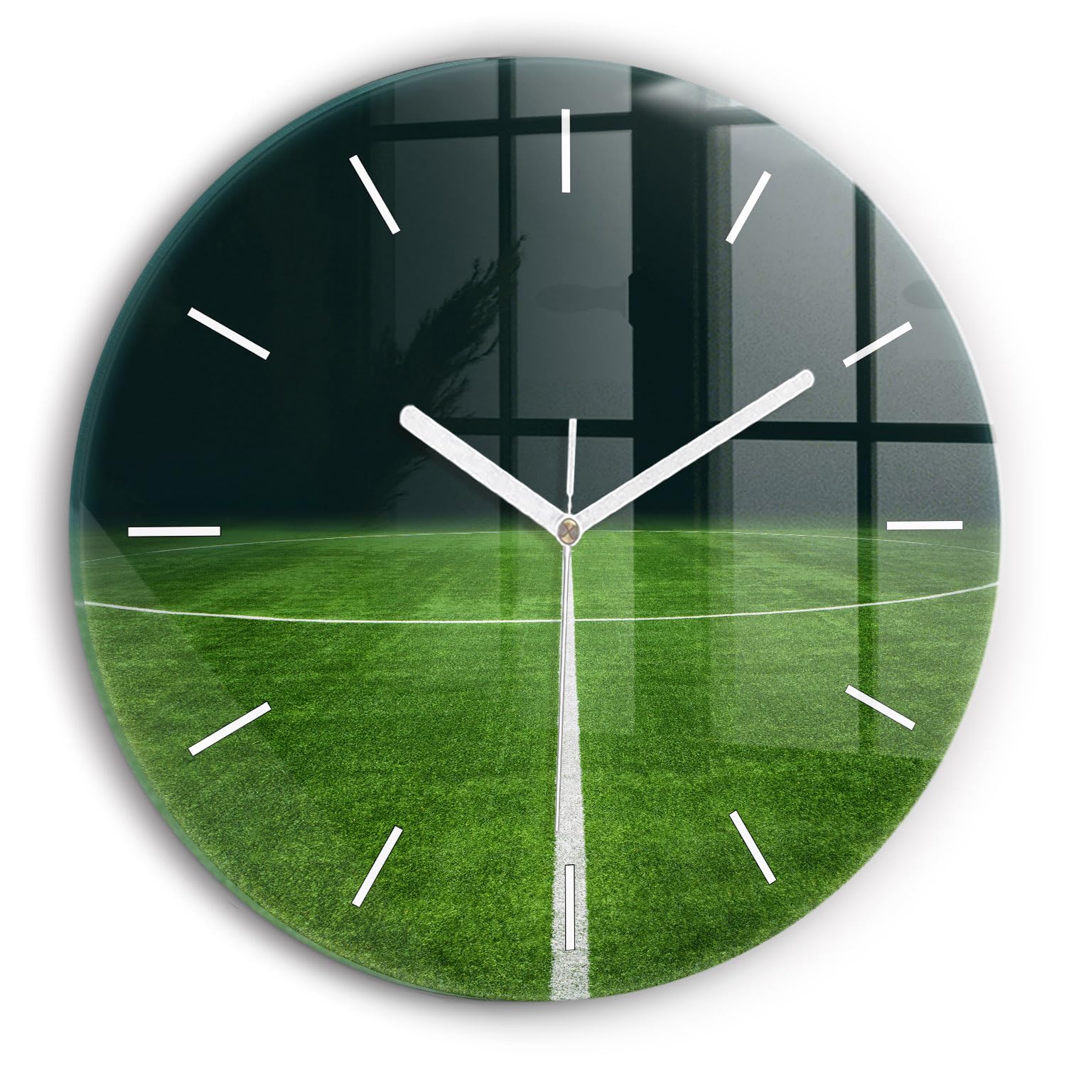 Horloge en verre moderne et élégante de qualité supérieure Wallfluent