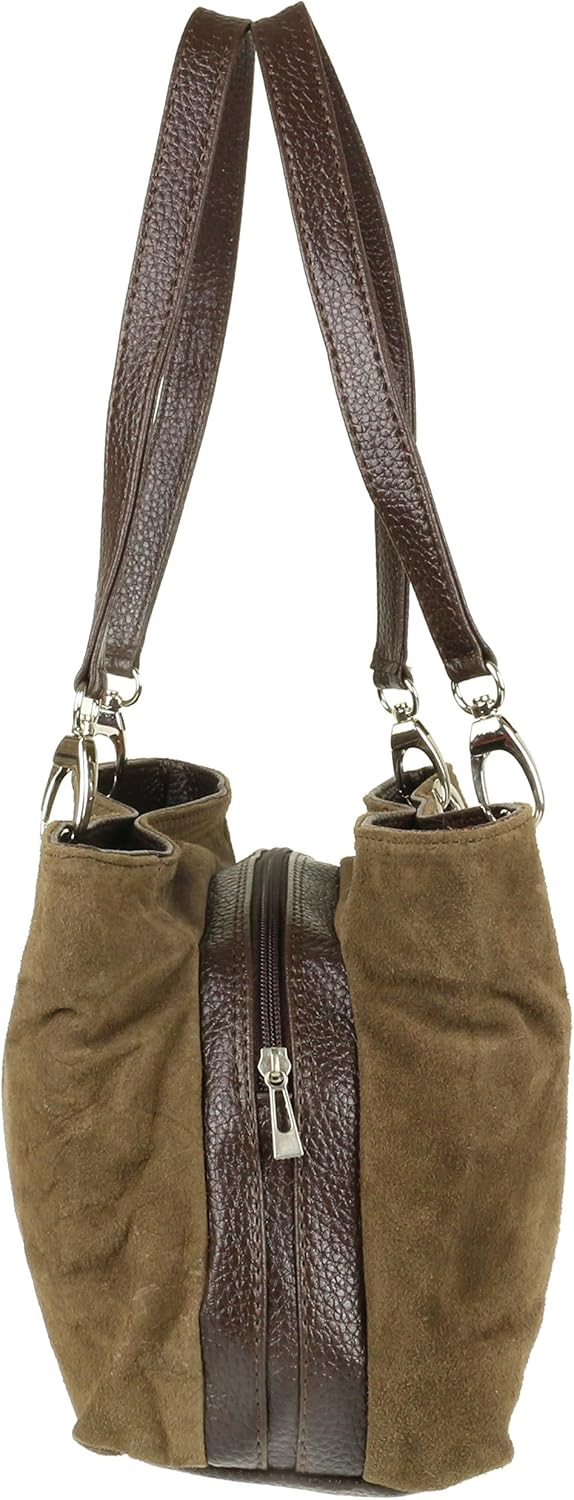 Girly HandBags Womens Italian Suede Leather Shoulder Bag