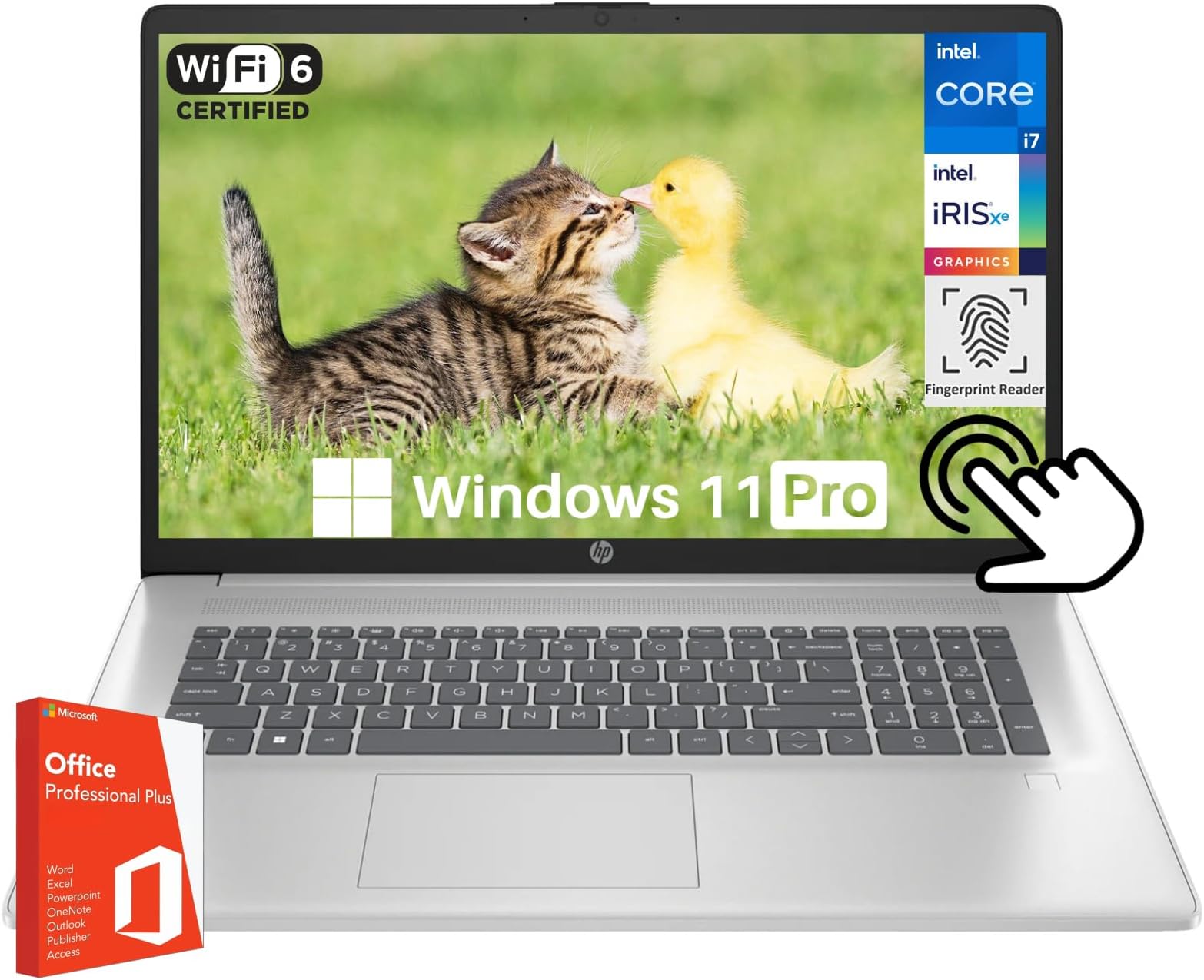 HP 17" Touchscreen Business Laptop, Microsoft Office Pro