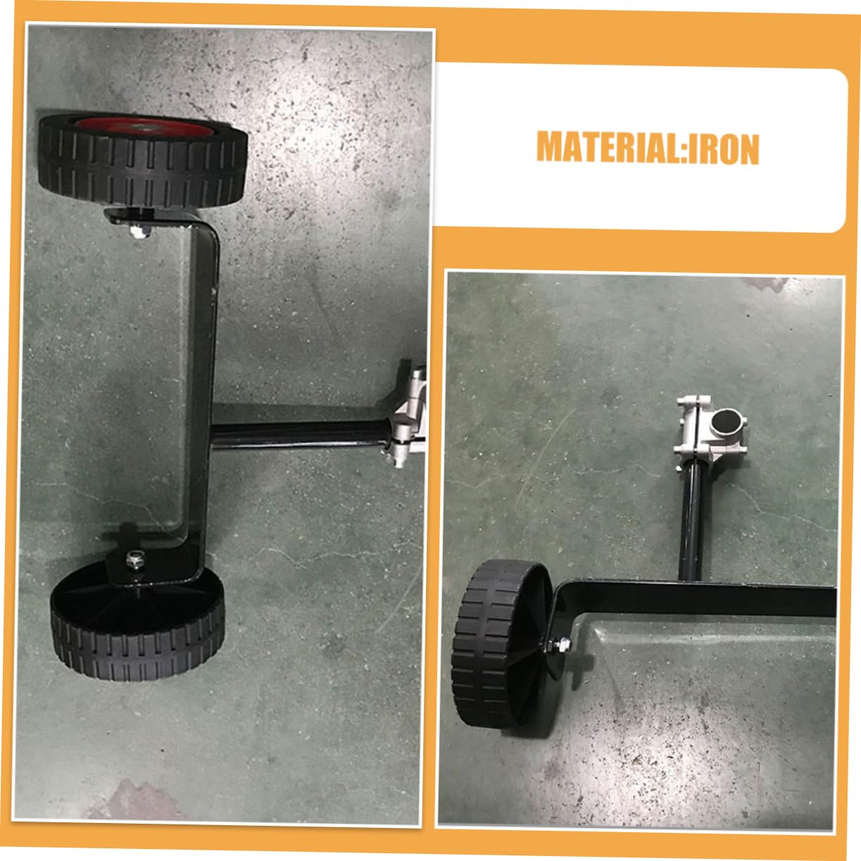 Abaodam 2piezas Accesorio De Ruedas Giratorias Para Cortacésped Desbrozadora Funda