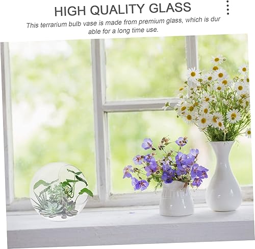 Miniatura 9 de OFFSCH 3 unids Eco botella de vidrio colgante plantas burbuja círculo jarrón terrario titular de cristal suculenta plantador votivo vela titular de