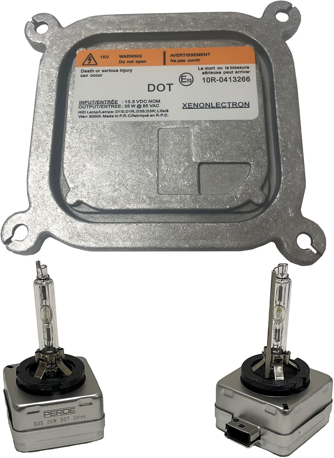 PERDE HID Xenon Ballast And Bulb Kit For 11-14 Lincoln MKX