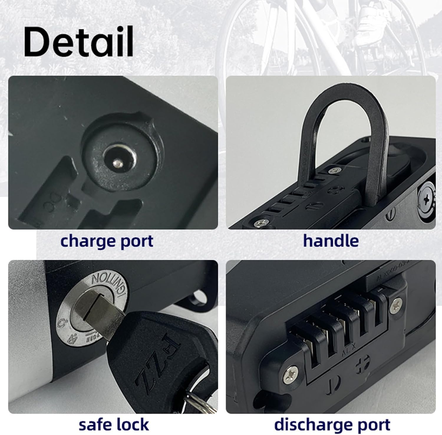 Pieghevole Ebike Batteria di Ricambio 48V/52V 17.5Ah alloggiamento in Alluminio Incorporato Batteria al Litio elettrica Pieghevole 1000W 750W 500W 250W con Il Caricatore