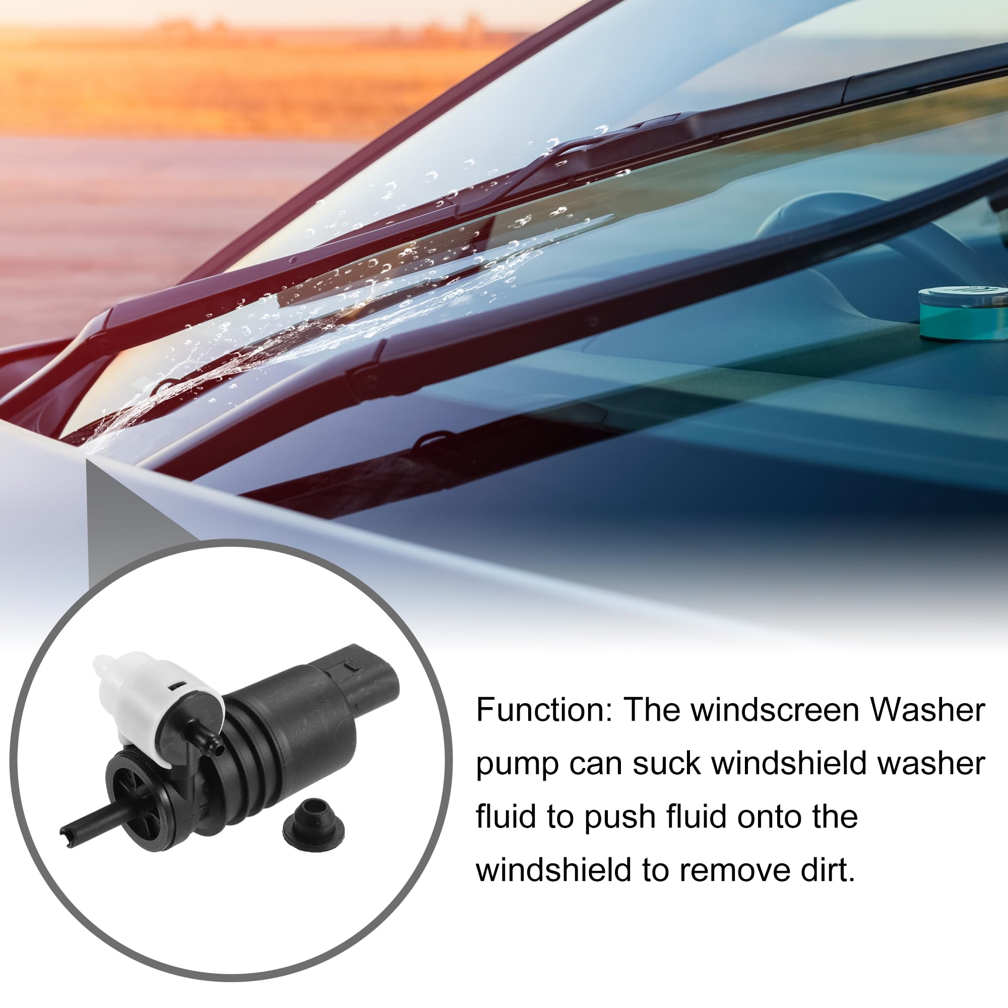 Amazon.com: Partuto Windshield Washer Pump No.1J6955651 - Car 