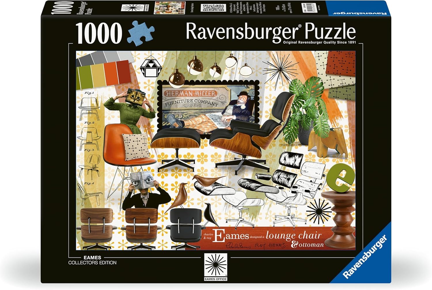 Crafty Puzzle da 1000 pezzi per adulti, cartone riciclato al 100% di