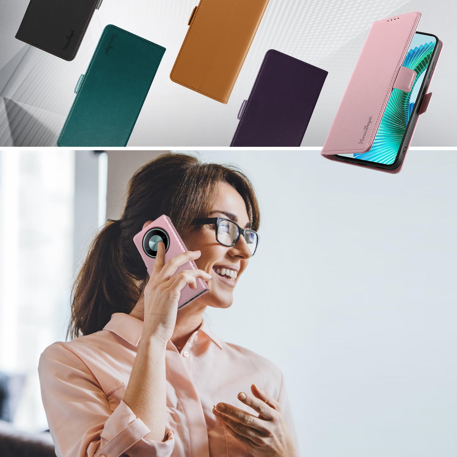 Copertina A Libro Con Tasche Portatessere In Morbida Similpelle Per HONOR Magic6 Lite 5G