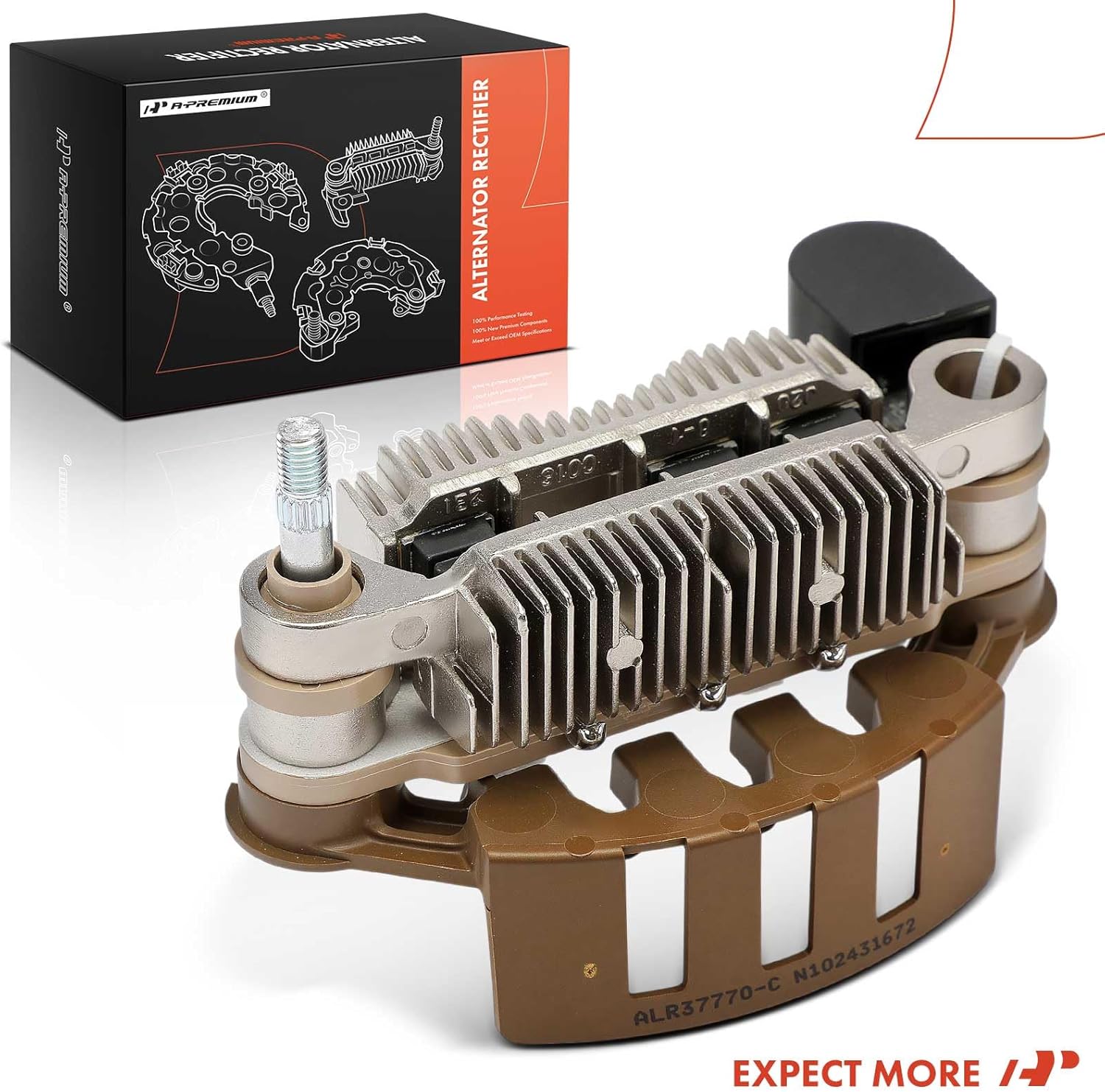 A-Premium Alternator Rectifier Compatible Compatible with Mazda Miata 1990 1991 1992 1993, 6-35A Diodes