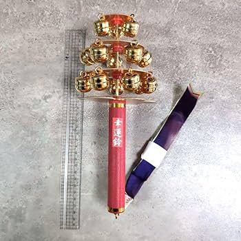 Amazon.co.jp: 神楽鈴 （大）巫女鈴 三番叟鈴 28cm 巫女 コスプレ 日本