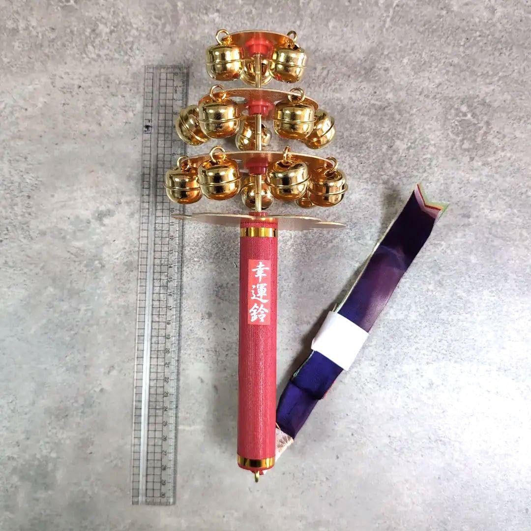 Amazon.co.jp: 神楽鈴 （大）巫女鈴 三番叟鈴 28cm 巫女