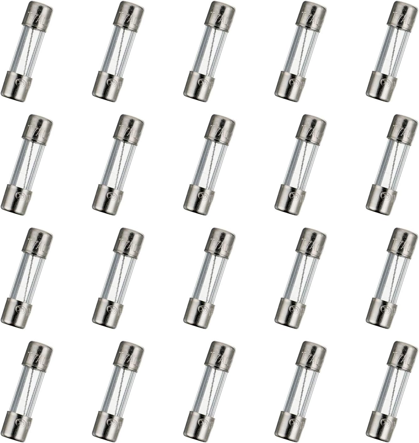 T7AL250V 20 Pcs 5x20mm Slow Blow Glass Fuse 7A 250V 0.2 x 0.78 inch time delay Fuse