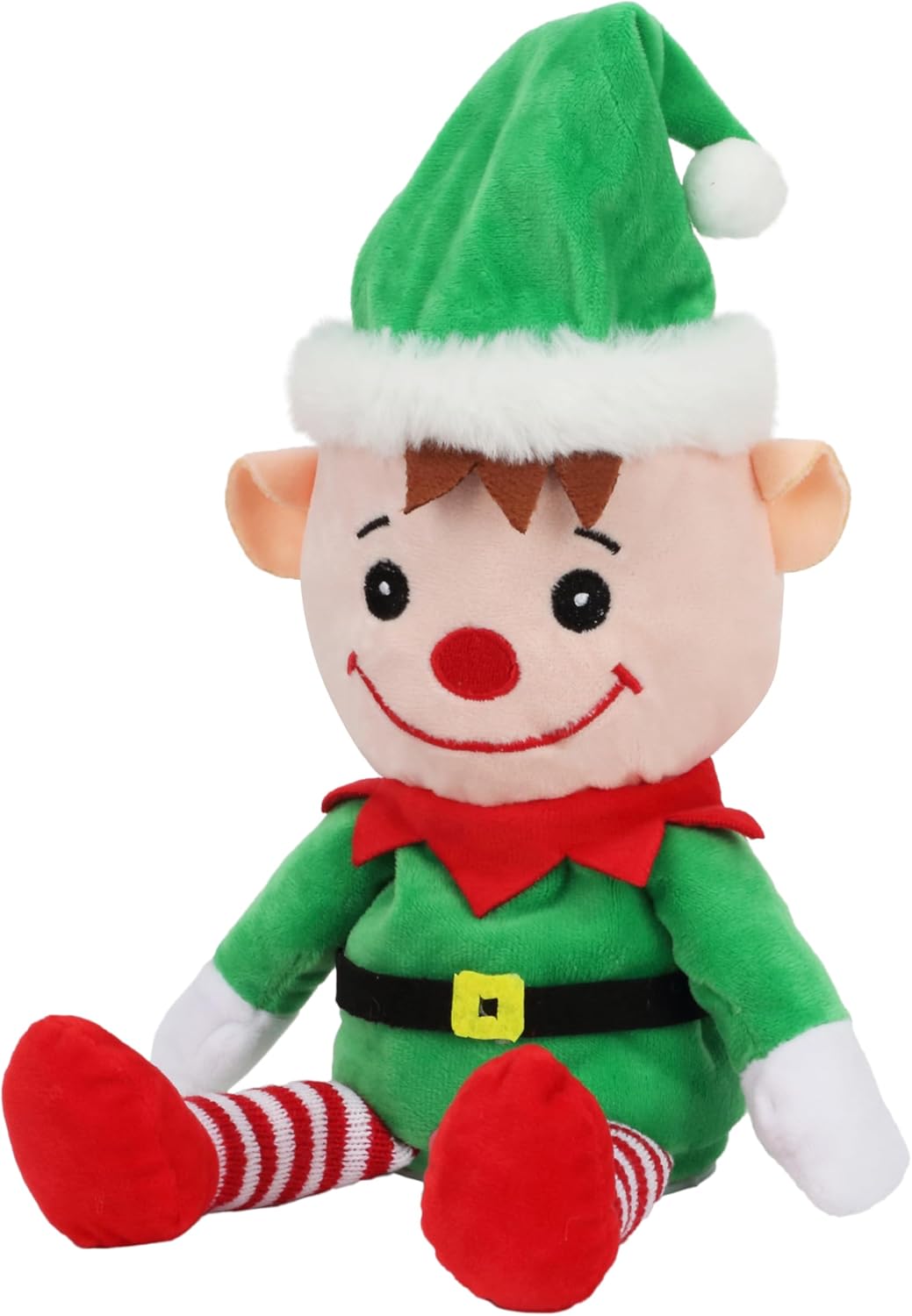 Hopearl Talking Elf Repeats What You Say Lighting up Nodding Electric Speaking Interactive Animated Toy Gifts for Toddlers, 8'' - Image 7