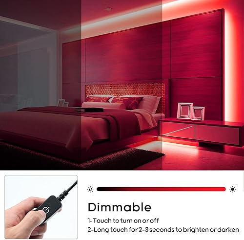 Miniatura 3 de Tira de luces LED de neón, 16.4 pies, de silicona flexible IP65, impermeable, cuerda de neón, 12 V, regulables, luces de neón LED para decoración de