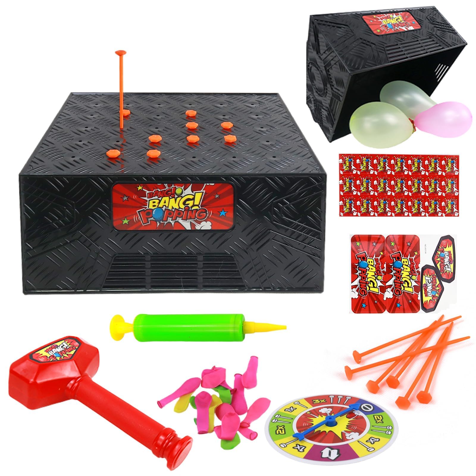 Woeau Blasting Balloon Box Game - Tricky Balloon Desktop Board Game for Banquet, Class Activities, Birthday Party Toy